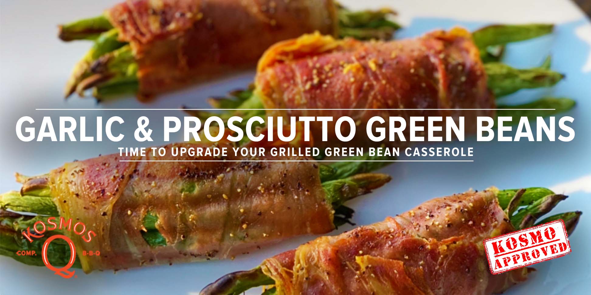 Garlic & Prosciutto Grilled Green Beans