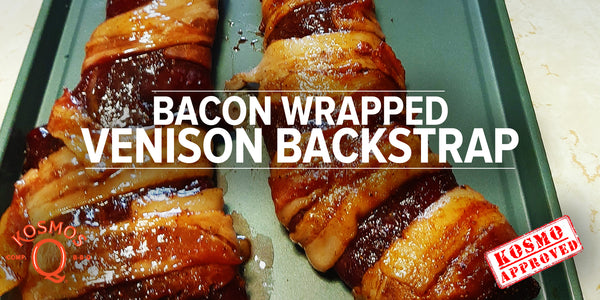 Applewood Bacon-Wrapped Venison Backstrap with Raspberry Sauce