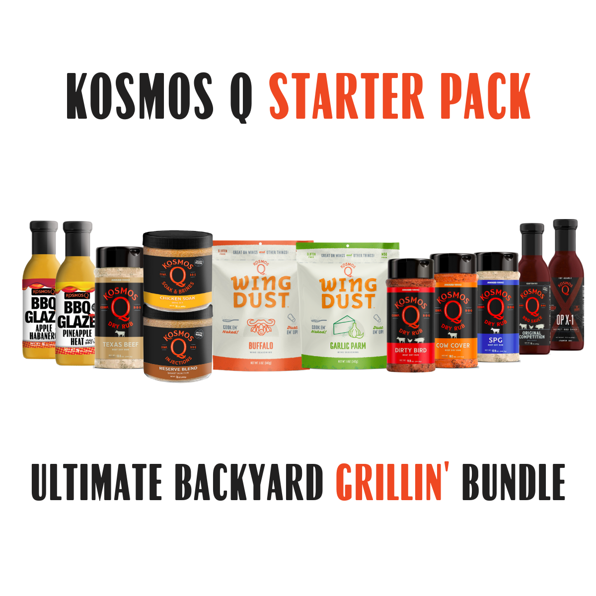 Kosmo's Q Recipe Bundles Kosmos Q Starter Pack - Ultimate Backyard Grillin' Bundle