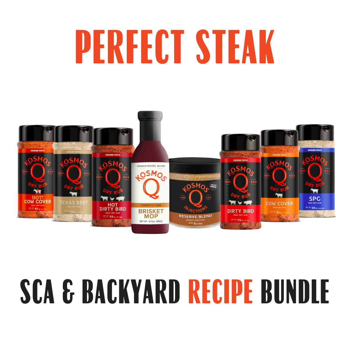 Kosmo's Q Recipe Bundles Perfect Steak SCA & Backyard Bundle
