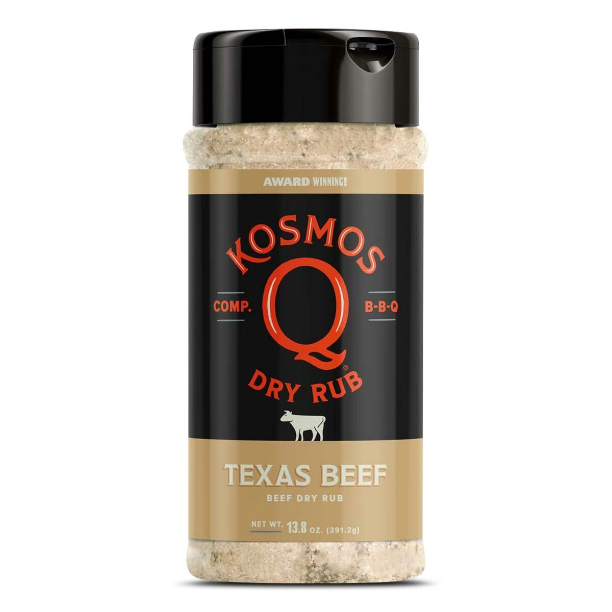 Kosmo's Q Barbecue Rubs Shaker Bottle Texas Beef Rub