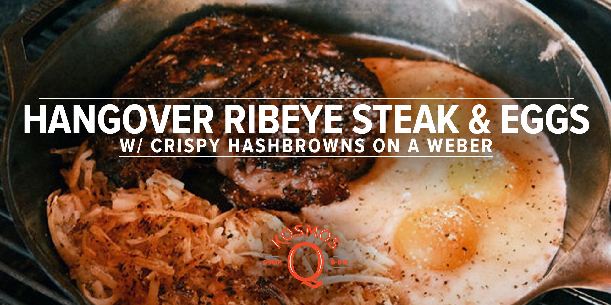 Hangover Ribeye Steak & Eggs with Crispy Hashbrowns