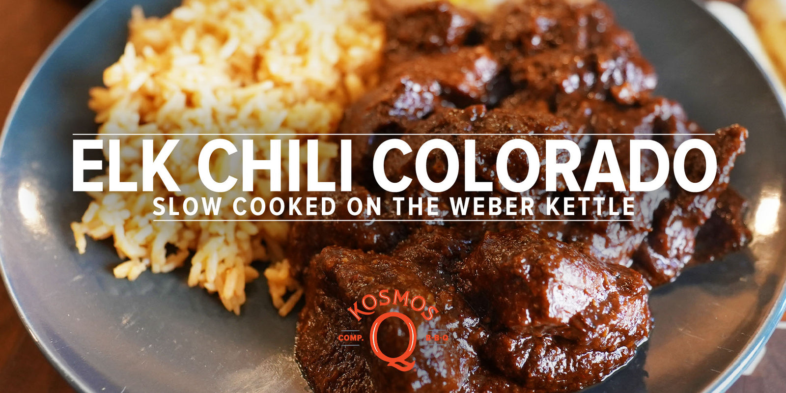 Elk Chili Colorado on Weber