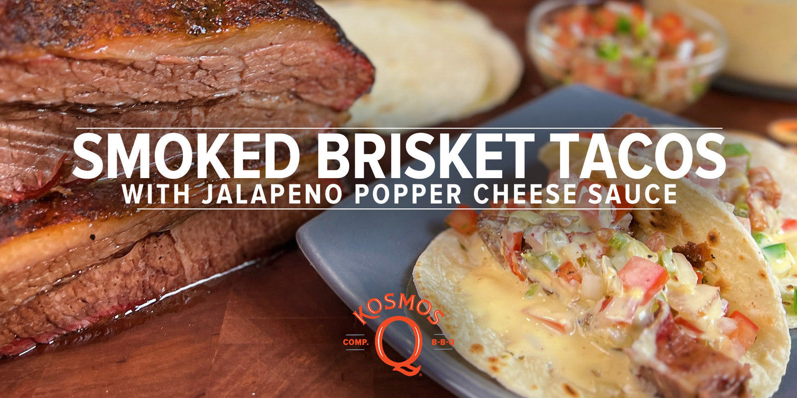 Smoked Brisket Tacos w/ Jalapeno Popper Sauce