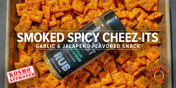 Smoked Spicy Cheez-Its Recipe - Kosmo's Q - Kosmos Q BBQ Products & Supplies