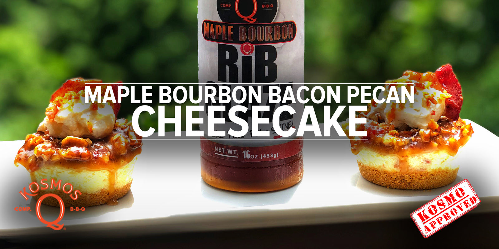 Maple Bourbon Bacon Pecan Mini Cheesecakes