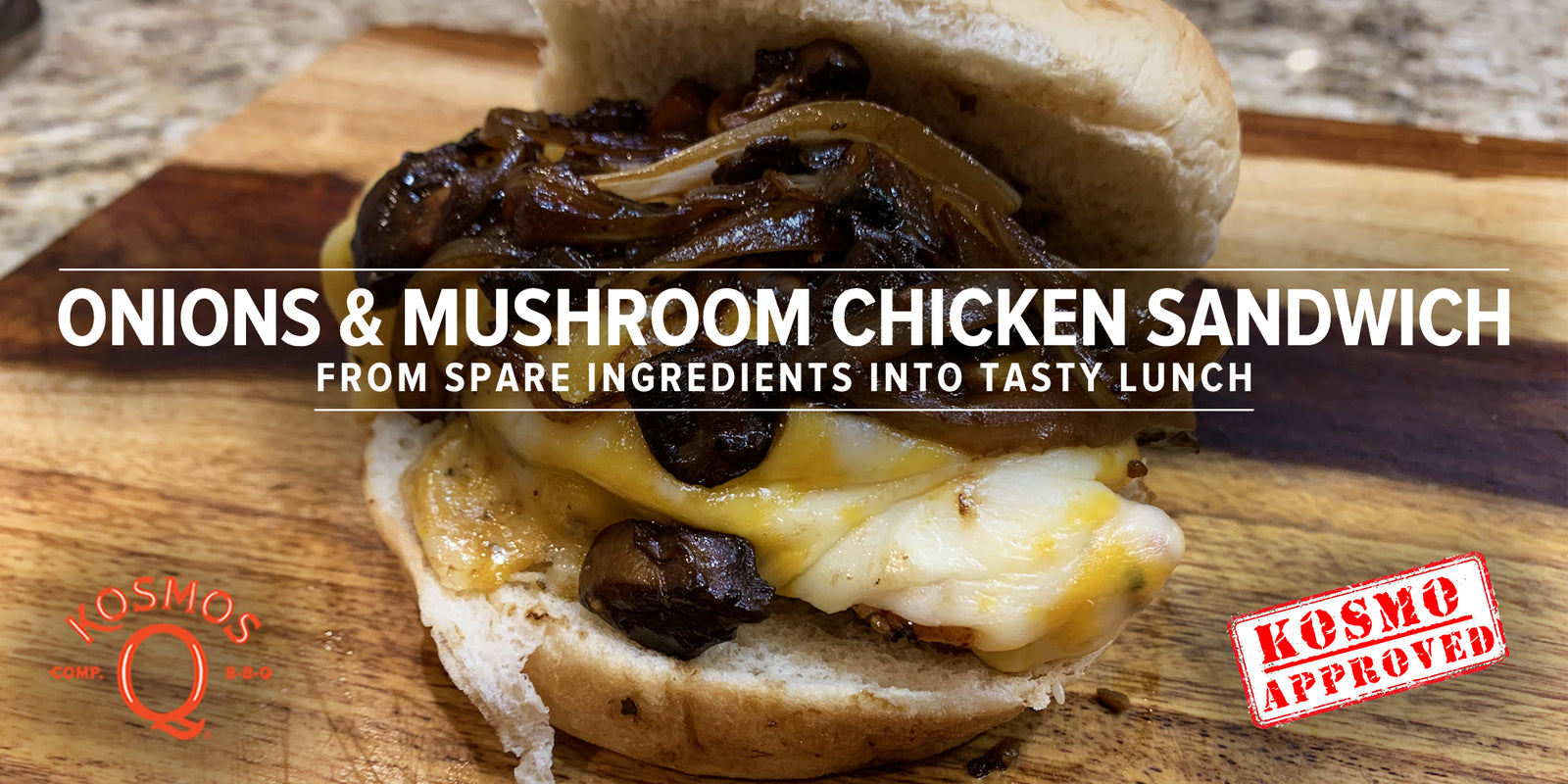 Caramelized Onions & Mushroom Chicken Sandwich