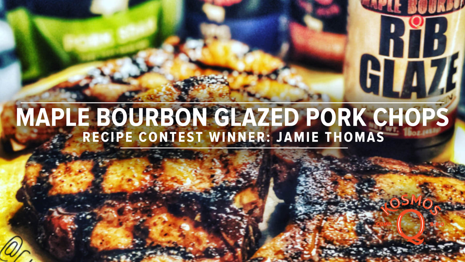 Maple Bourbon Glazed Pork Chops