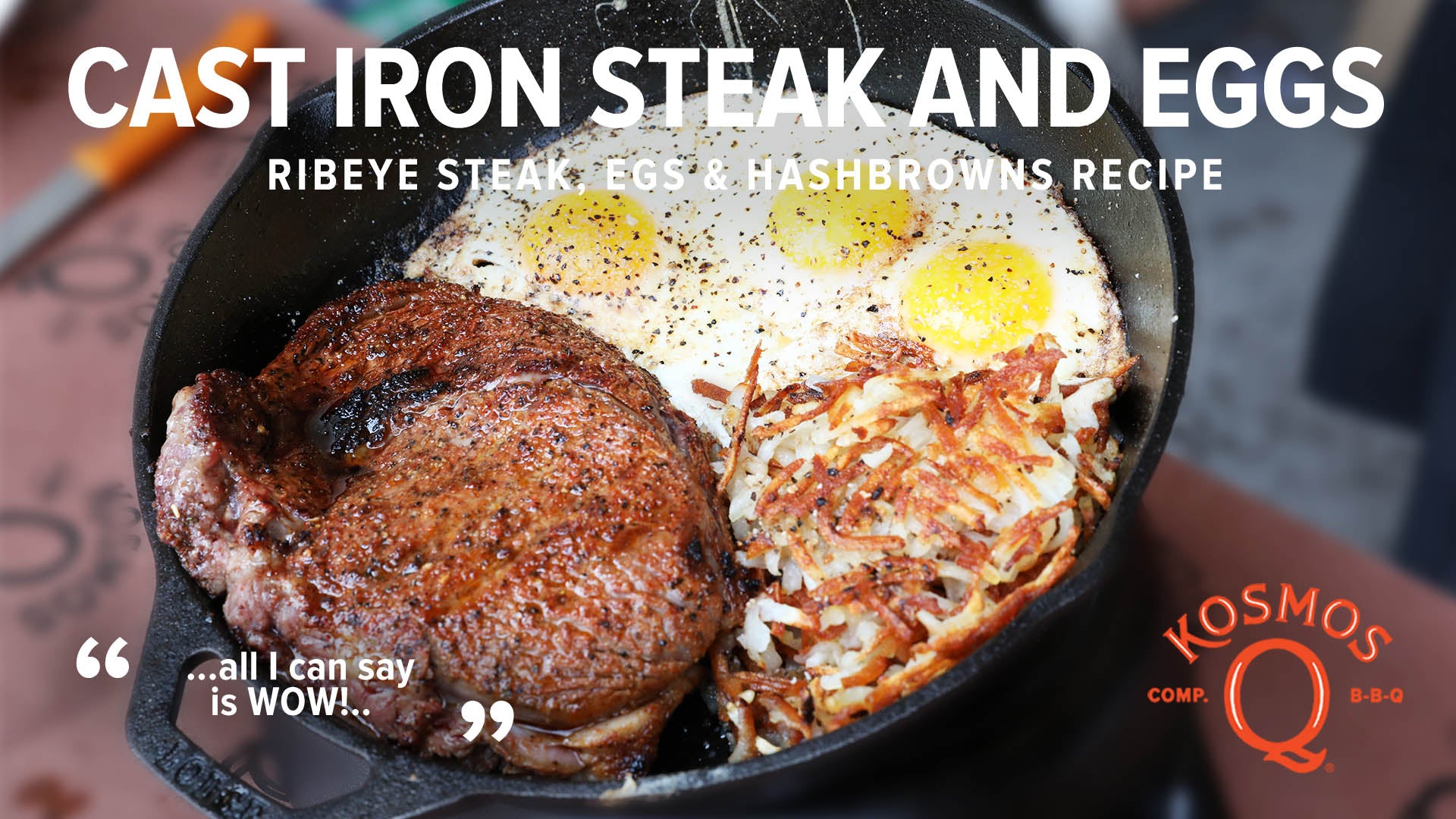 Cast Iron Steak And Eggs