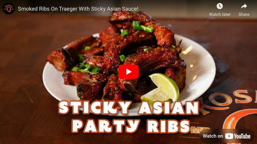 Smoked Ribs On Traeger With Sticky Asian Sauce Recipe - Kosmos Q BBQ ...