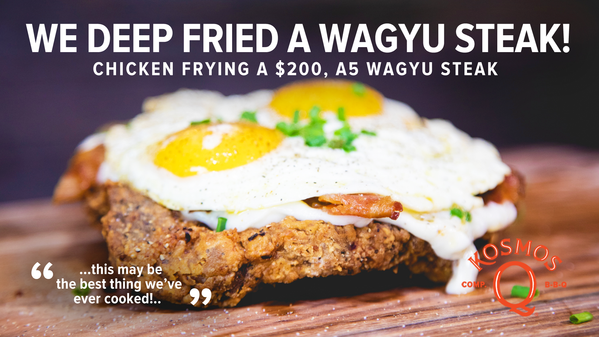We Deep Fried Wagyu Steak!