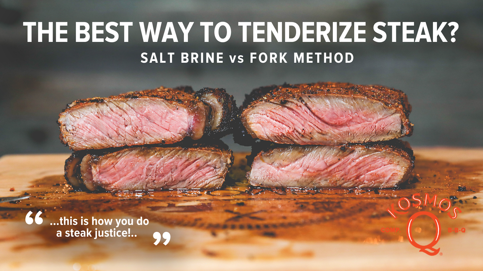 What’s the BEST WAY to Tenderize steak? | Salt Brine vs. Fork