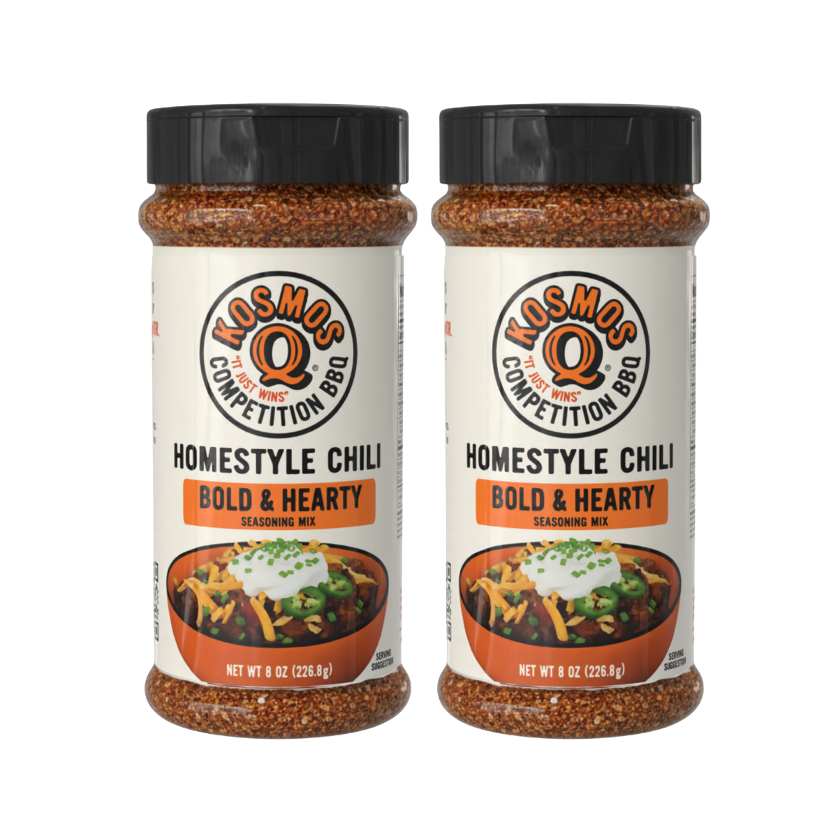 Kosmo's Q Barbecue Rubs 2 Shaker Combo Kosmos Q Chili Seasoning