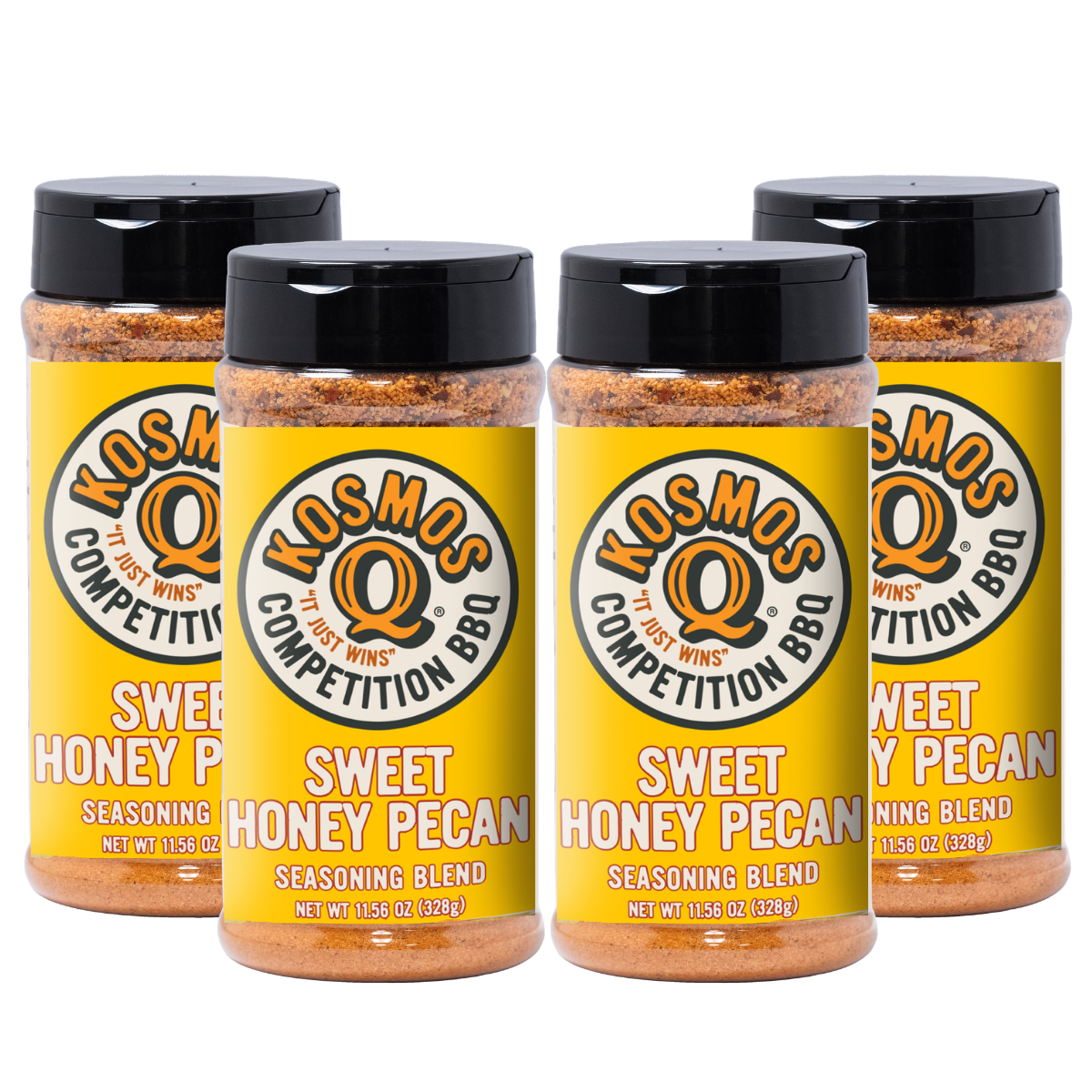 Kosmo's Q Barbecue Rubs 4 Pack Sweet Honey Pecan Rub