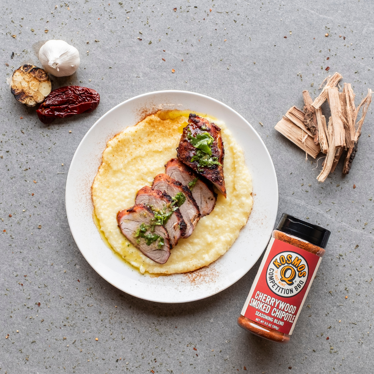 Kosmo's Q Barbecue Rubs Cherrywood Smoked Chipotle Seasoning Blend