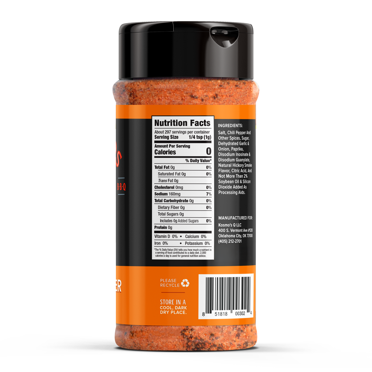 Kosmo&#39;s Q Barbecue Rubs Cow Cover Rub