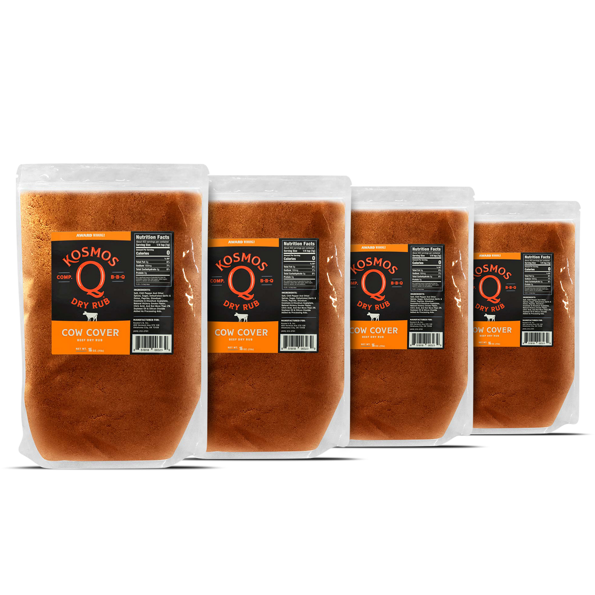 Kosmo&#39;s Q Barbecue Rubs Cow Cover Rub