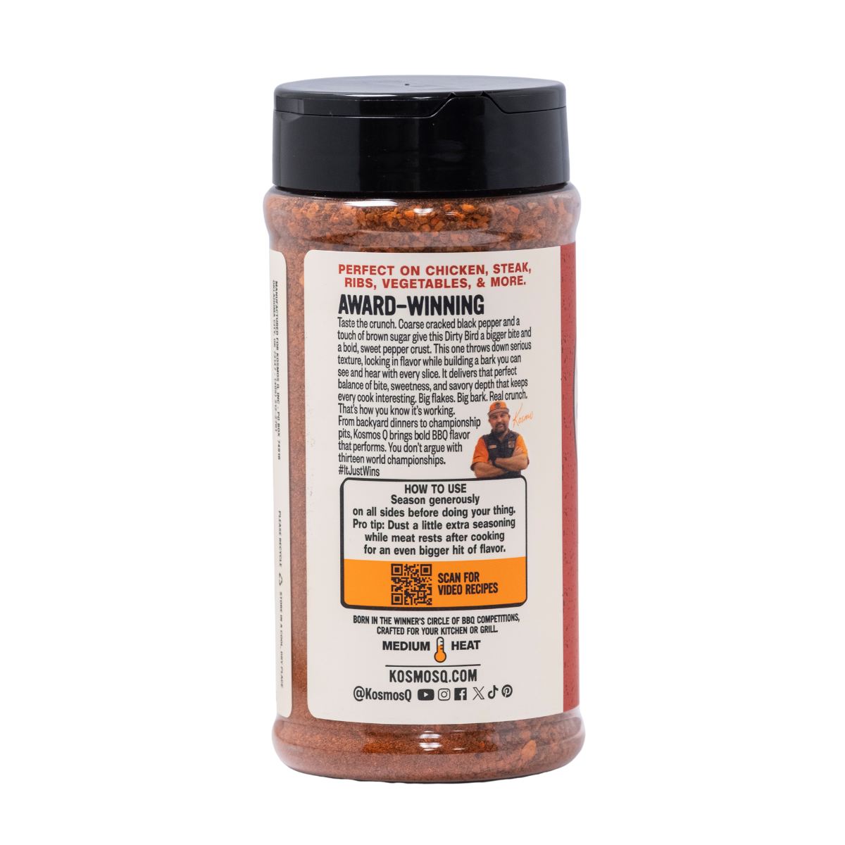 Kosmo's Q Barbecue Rubs Dirty Bird COARSE Seasoning Blend