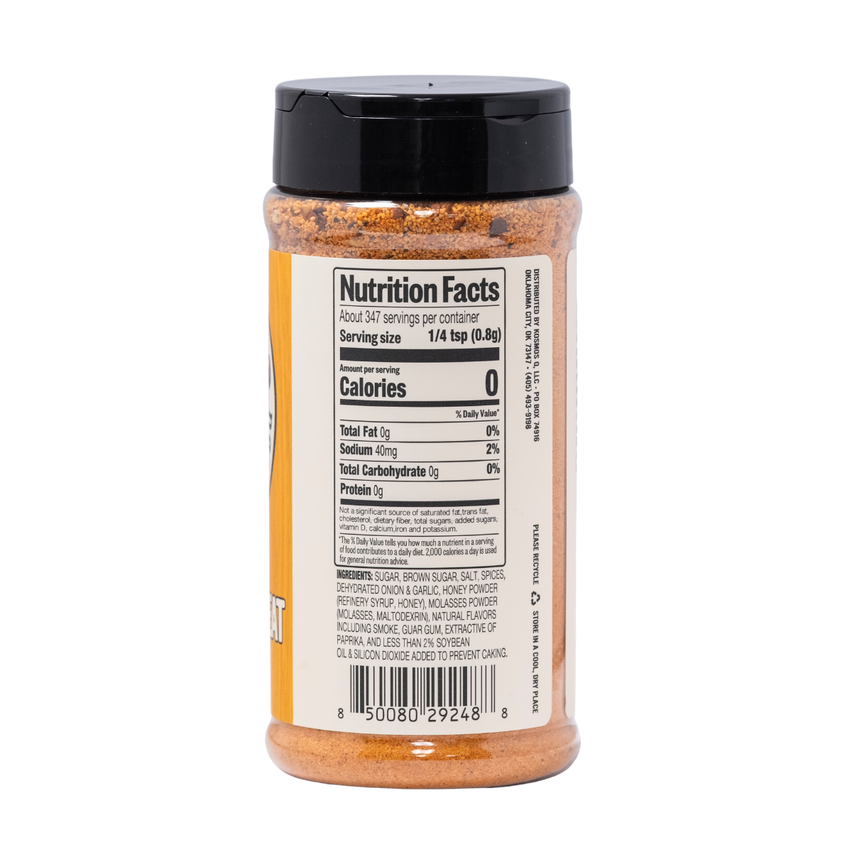 Kosmo's Q Barbecue Rubs Honey Bourbon Heat Seasoning Blend