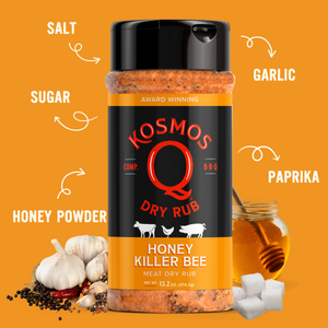 Kosmo's Q Barbecue Rubs Shaker Killer Bee Honey Rub