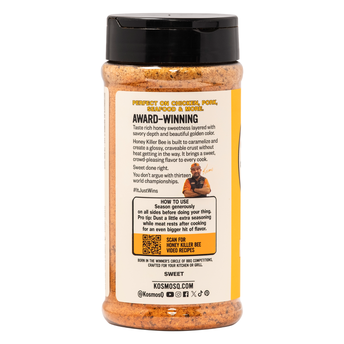 Kosmo's Q Barbecue Rubs Honey Killer Bee Rub