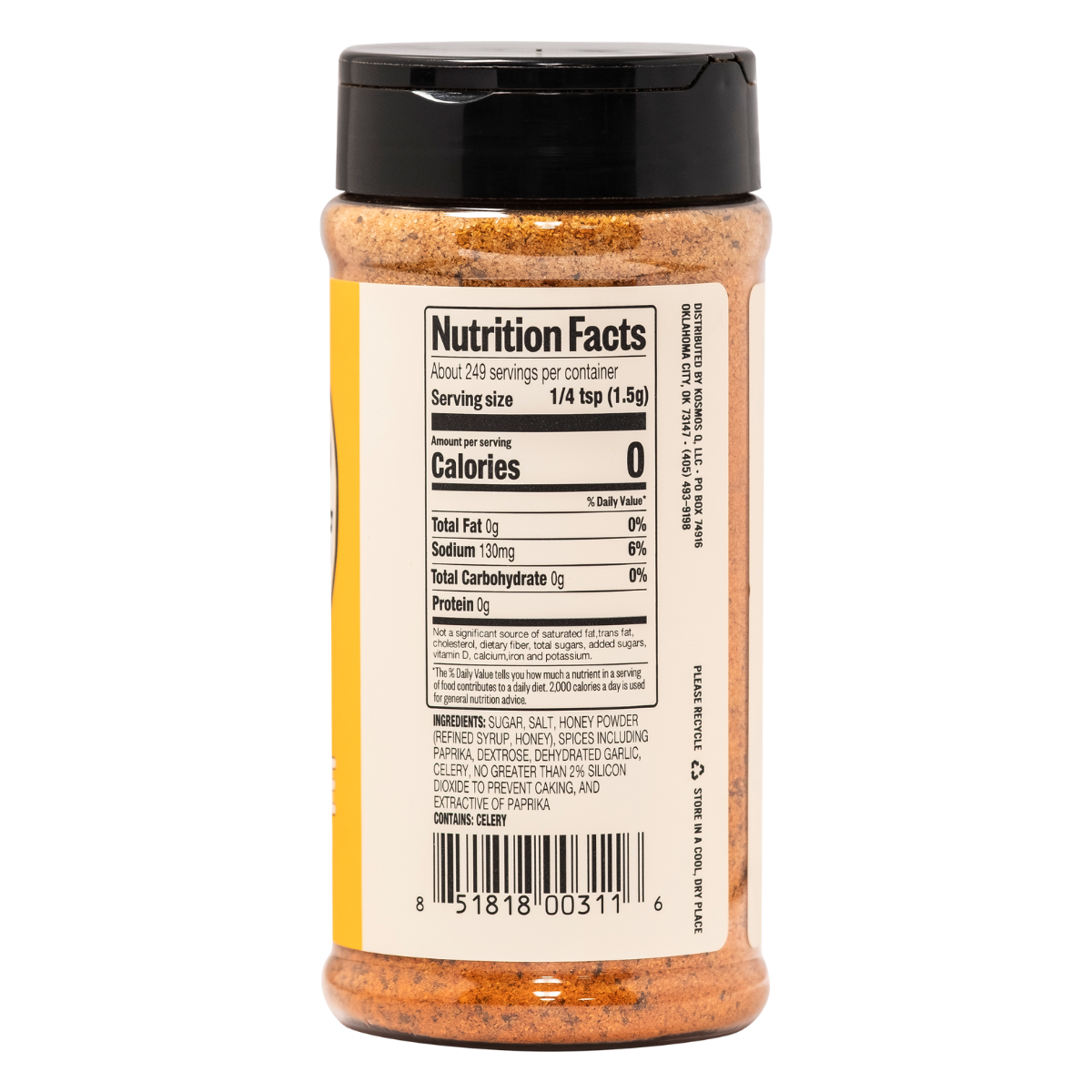 Kosmo's Q Barbecue Rubs Honey Killer Bee Rub