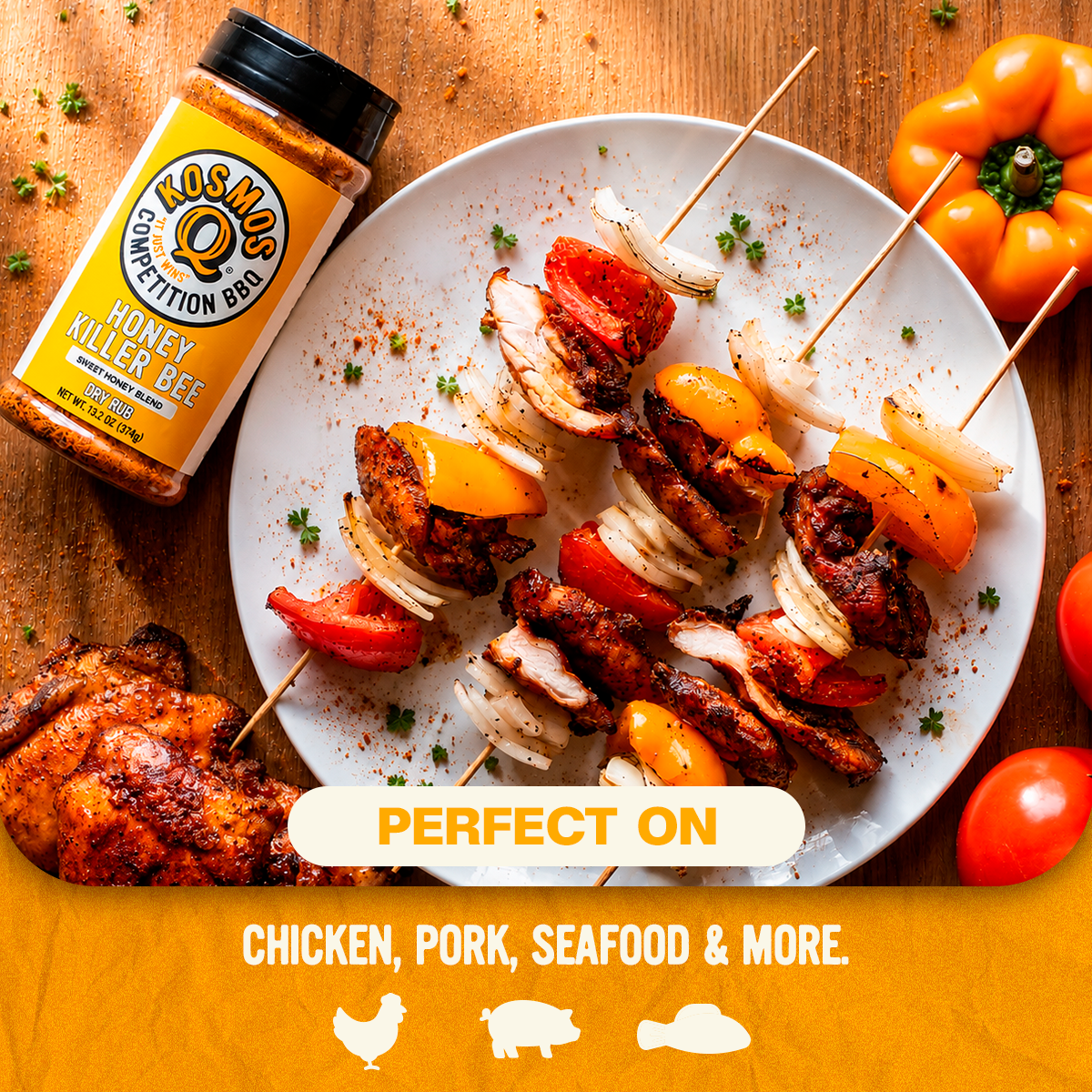 Kosmo's Q Barbecue Rubs Honey Killer Bee Rub