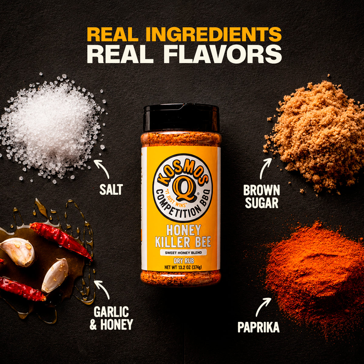 Kosmo's Q Barbecue Rubs Honey Killer Bee Rub