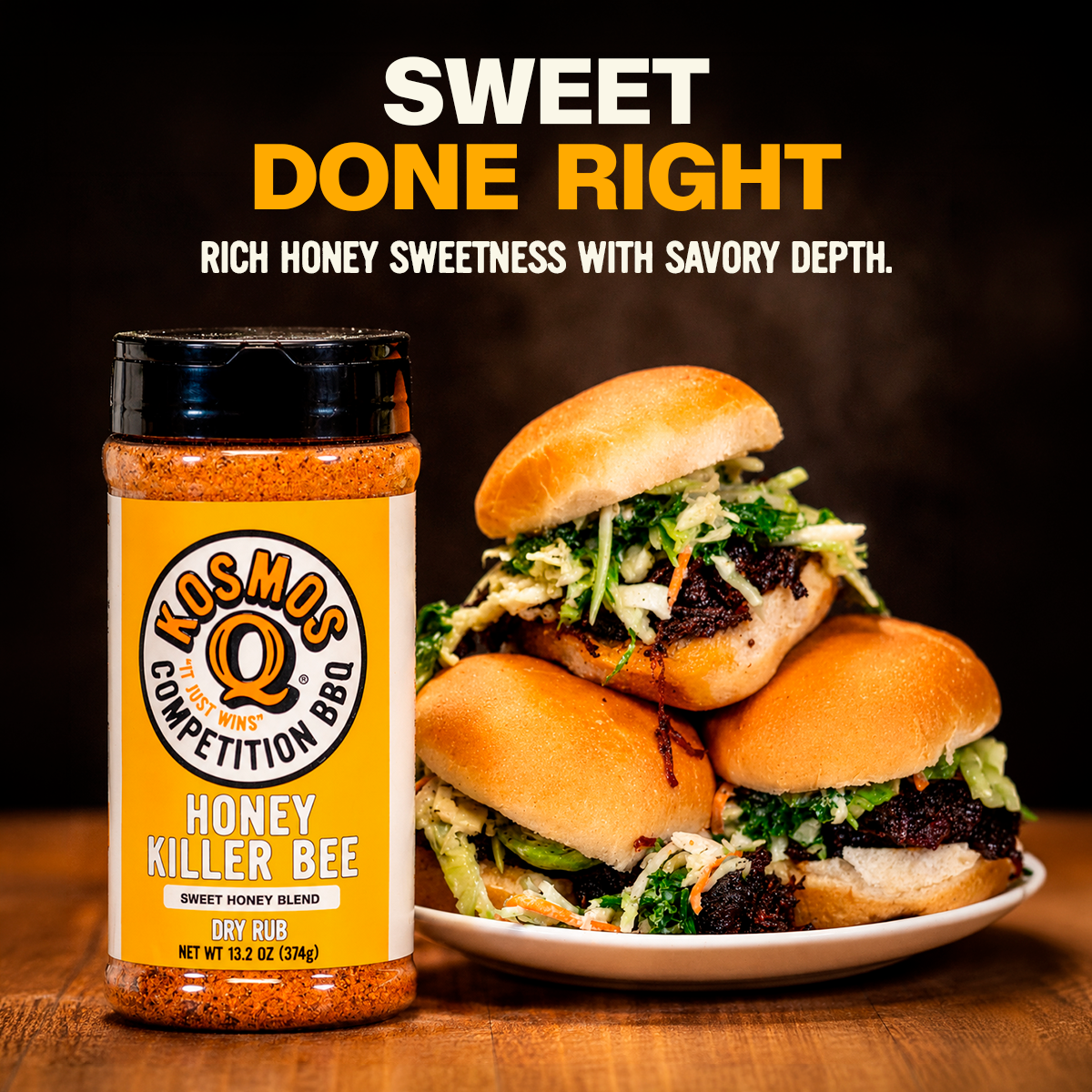 Kosmo's Q Barbecue Rubs Honey Killer Bee Rub