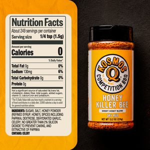 Kosmo's Q Barbecue Rubs 1 Lb Bag Killer Bee Honey Rub