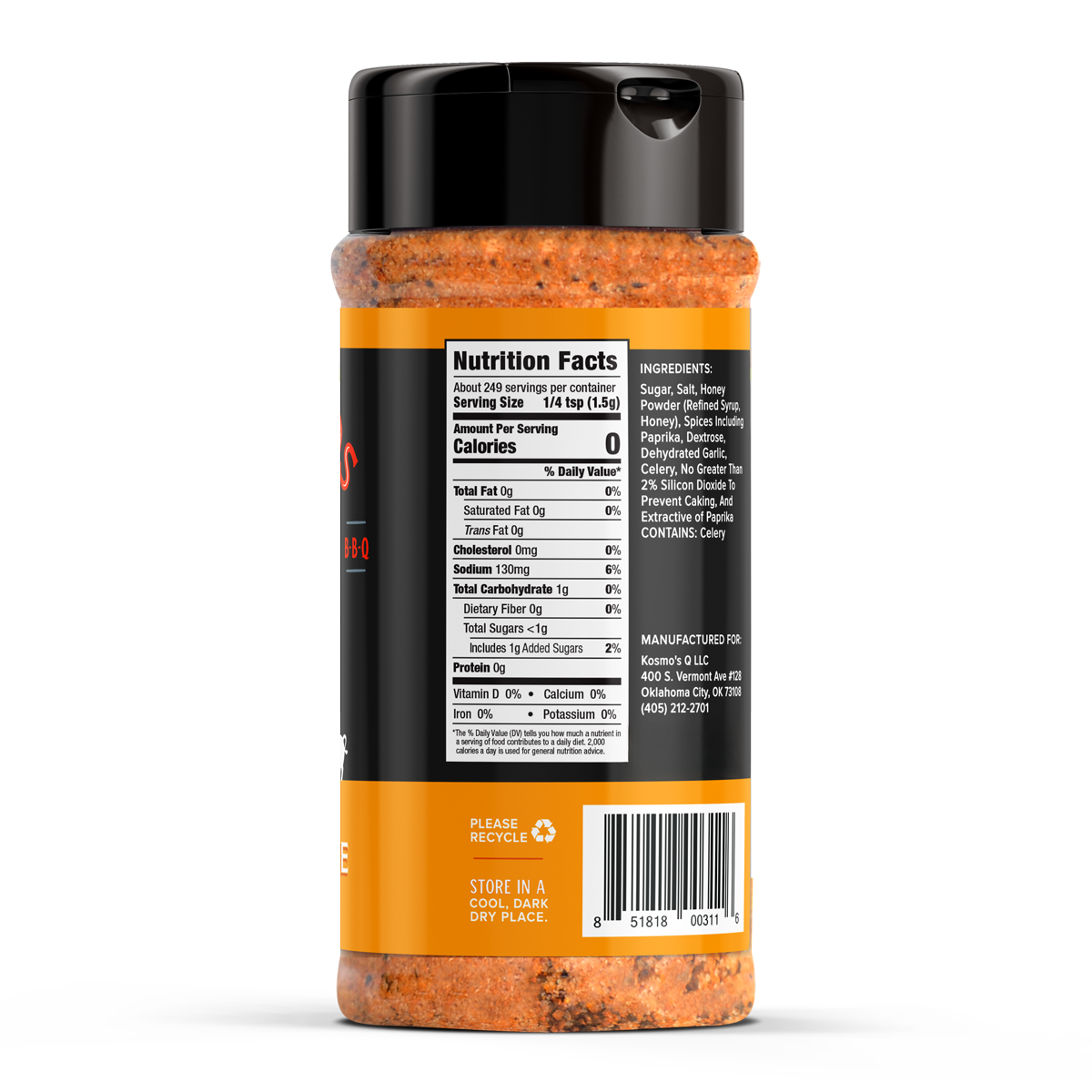 Kosmo&#39;s Q Barbecue Rubs Killer Bee Honey Rub