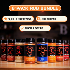 Kosmo's Q Barbecue Rubs Rub Combo Shakers - 8 Pack
