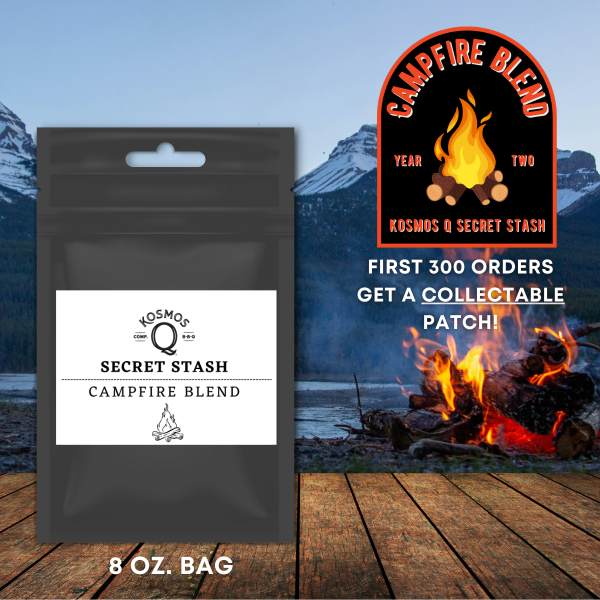 Kosmo's Q Barbecue Rubs Single Bag The Kosmos Q Lab Secret Stash: Campfire Blend Rub