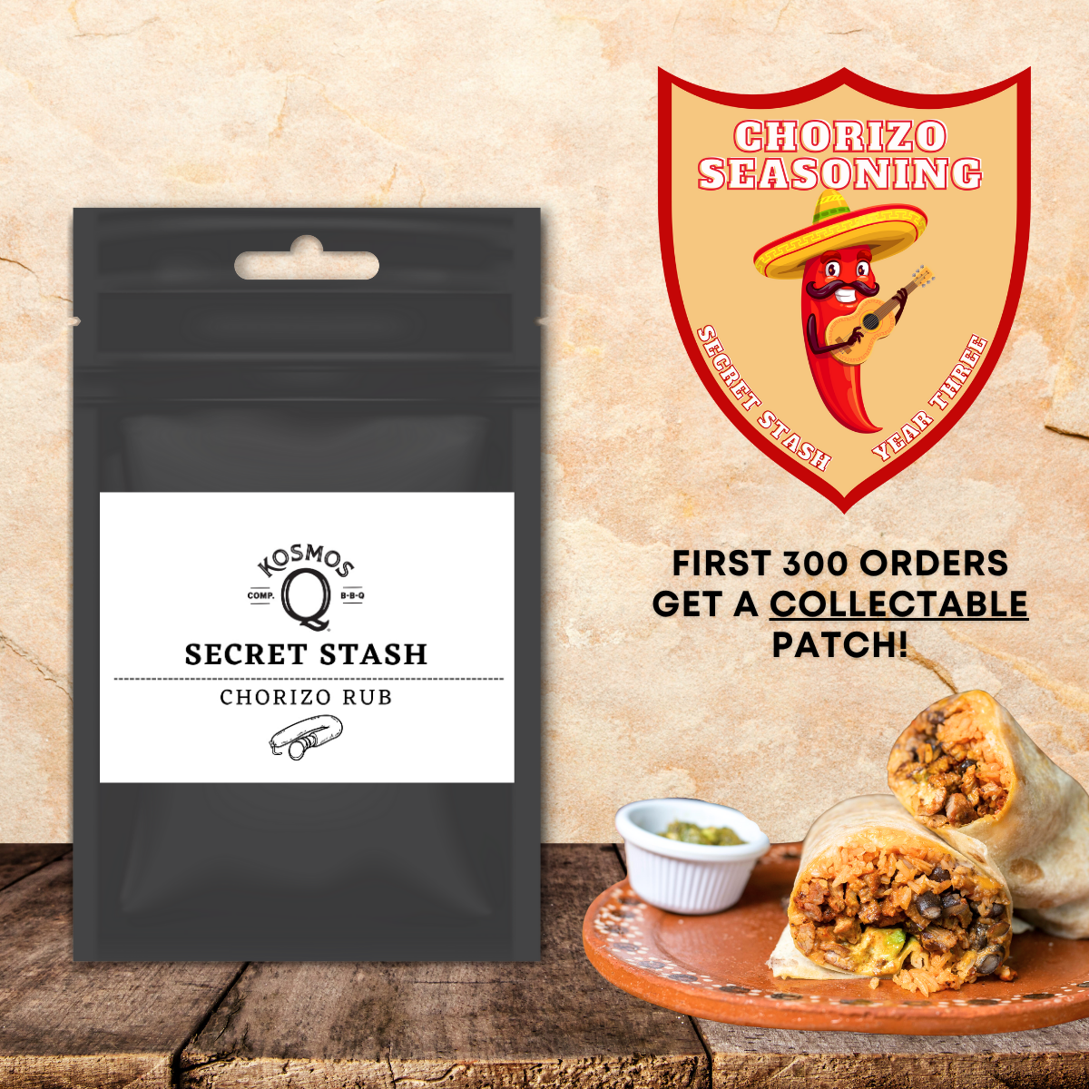 Kosmo's Q Barbecue Rubs Single Bag The Kosmos Q Lab Secret Stash: Chorizo Rub