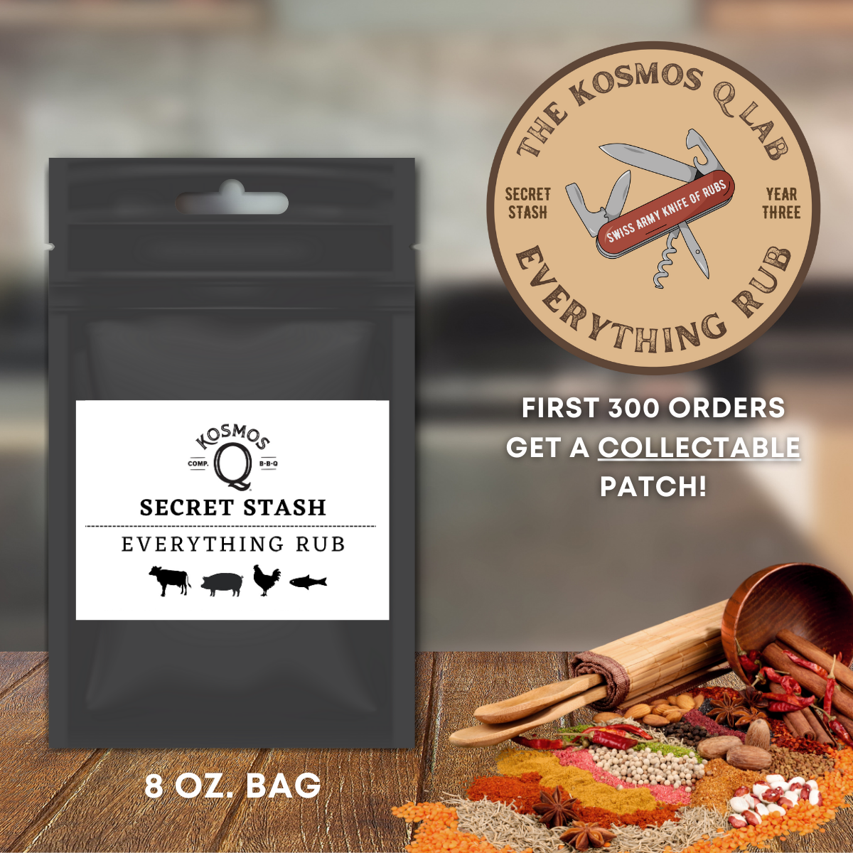 Kosmo&#39;s Q Barbecue Rubs Single Bag The Kosmos Q Lab Secret Stash: Everything Rub