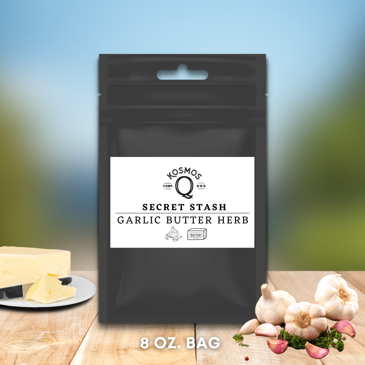 Kosmo's Q Barbecue Rubs Single Bag The Kosmos Q Lab Secret Stash: Garlic Butter Herb Rub
