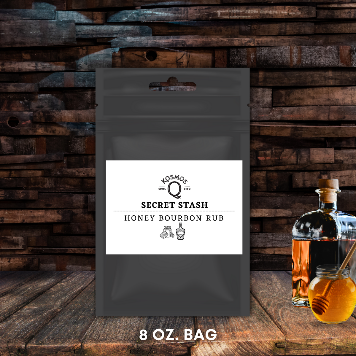 Kosmo's Q Barbecue Rubs Single Bag The Kosmos Q Lab Secret Stash: Honey Bourbon Rub