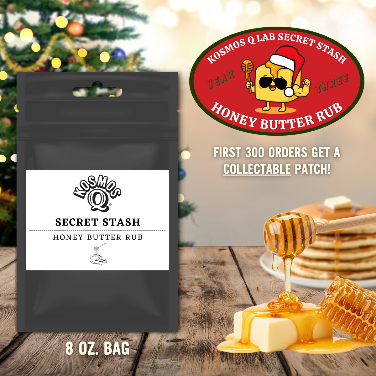 Kosmo's Q Barbecue Rubs Single Bag The Kosmos Q Lab Secret Stash: Honey Butter Rub