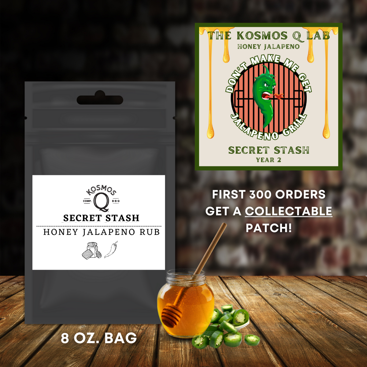 Kosmo's Q Barbecue Rubs The Kosmos Q Lab Secret Stash: Honey Jalapeno Rub