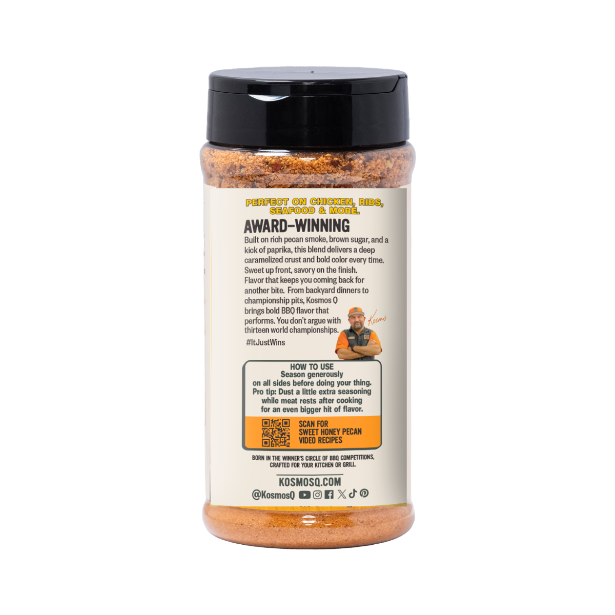 Kosmo's Q Barbecue Rubs Sweet Honey Pecan Rub