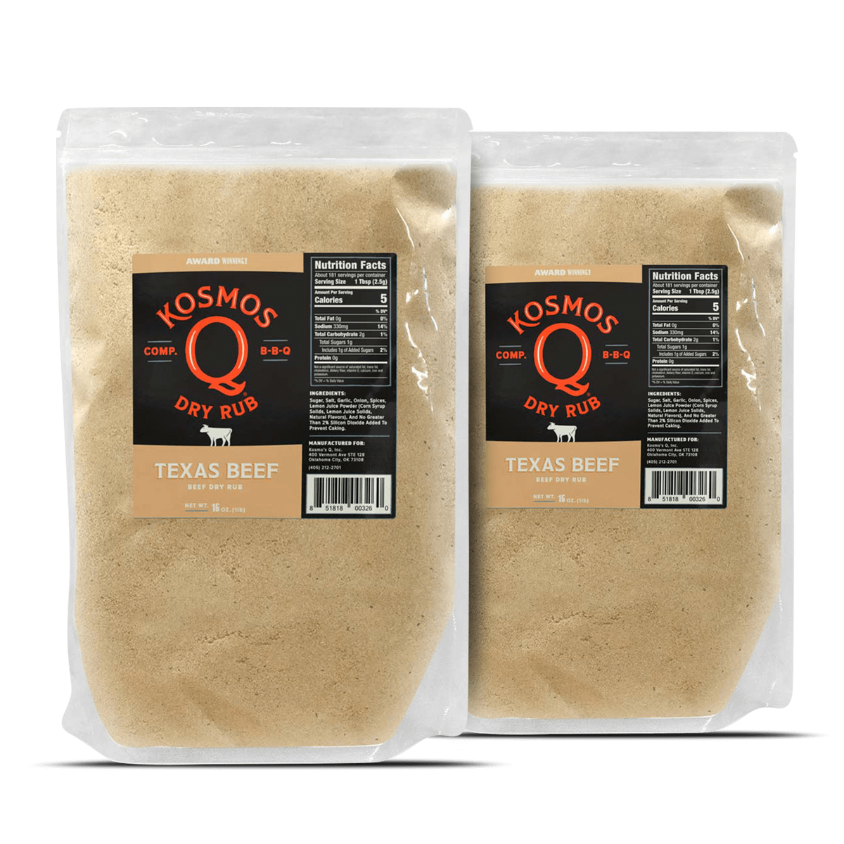 Kosmo&#39;s Q Barbecue Rubs Texas Beef Rub