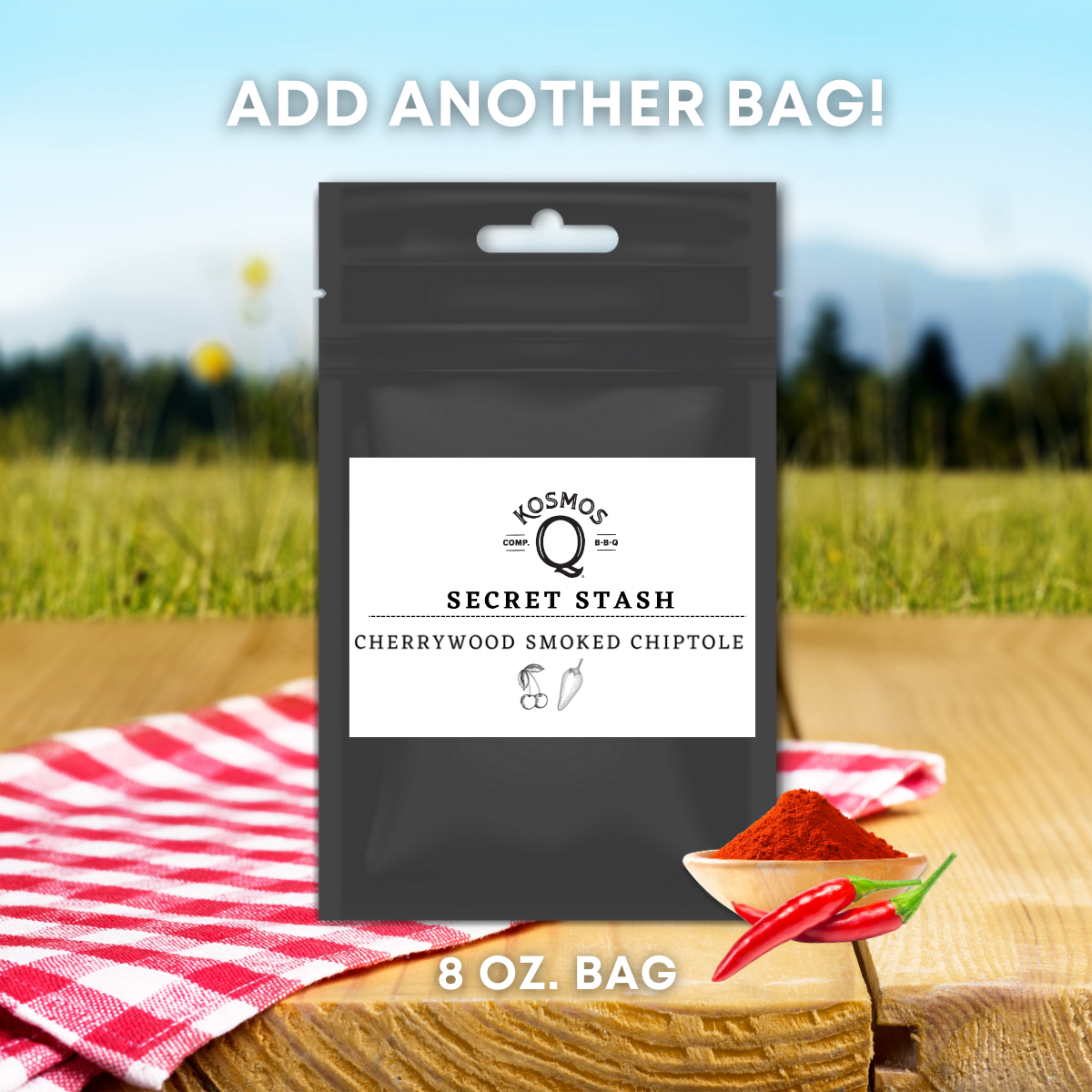 Kosmo's Q Barbecue Rubs The Kosmos Q Lab Cherrywood Smoked Chipotle - DOUBLE YOUR ORDER!