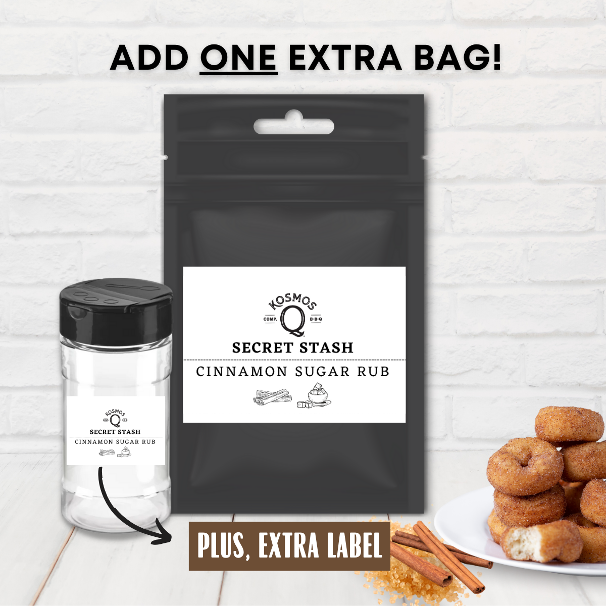 Kosmo's Q Barbecue Rubs The Kosmos Q Lab Cinnamon Sugar Rub - DOUBLE YOUR ORDER!