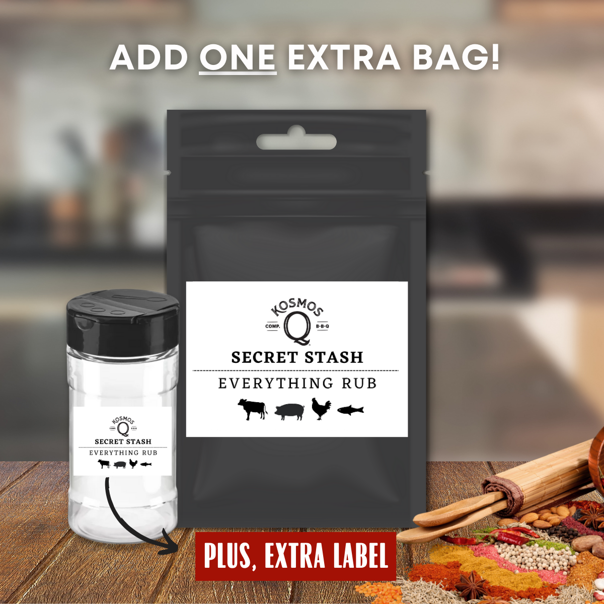 Kosmo&#39;s Q Barbecue Rubs The Kosmos Q Lab Everything Rub - DOUBLE YOUR ORDER!