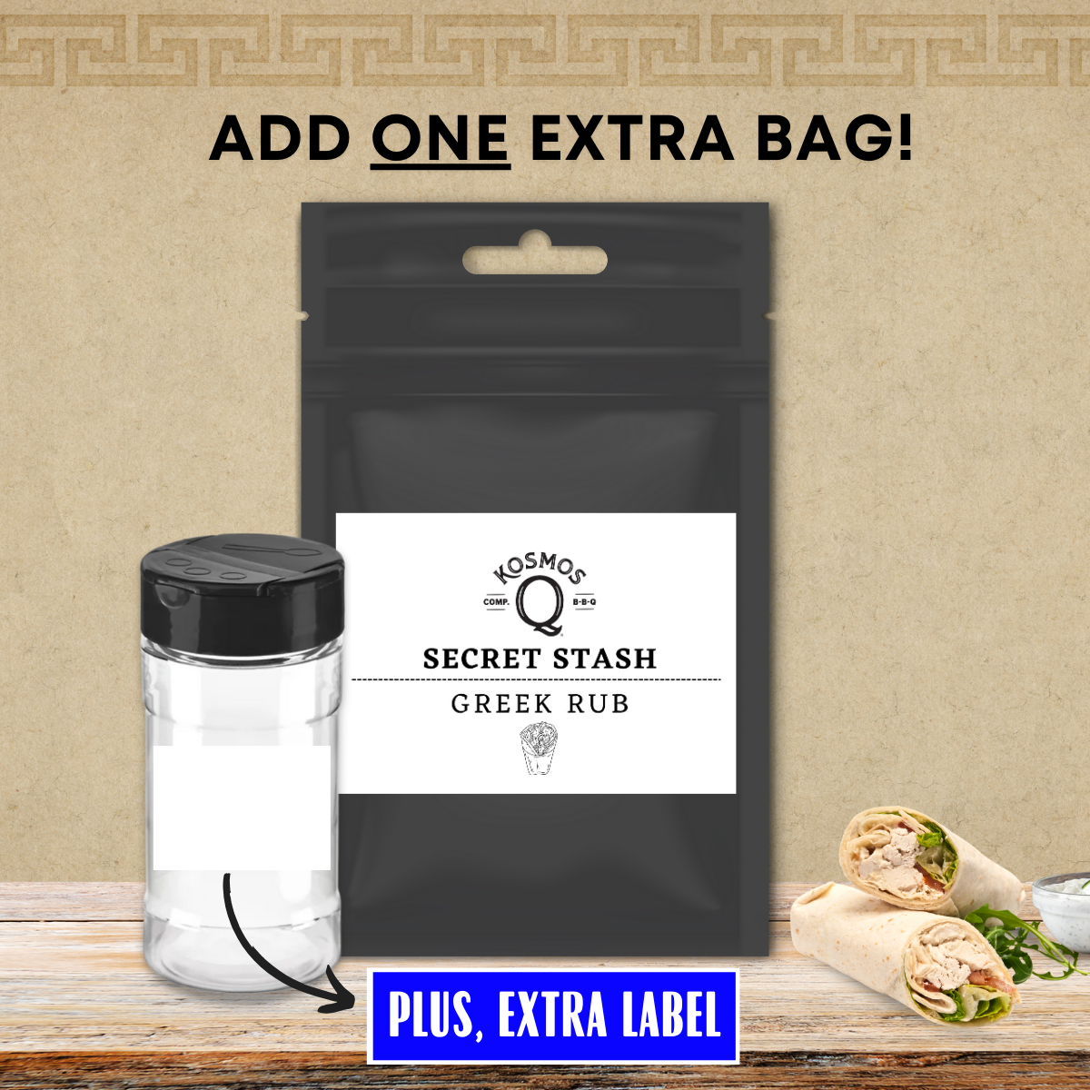 Kosmo&#39;s Q Barbecue Rubs The Kosmos Q Lab Greek Rub - DOUBLE YOUR ORDER!