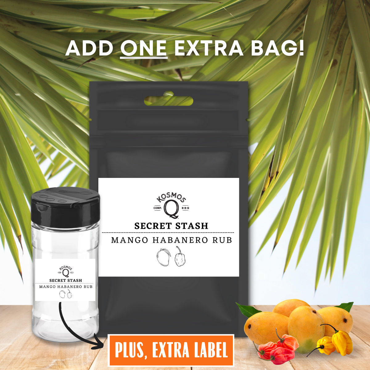 Kosmo&#39;s Q Barbecue Rubs The Kosmos Q Lab Mango Habanero Rub - DOUBLE YOUR ORDER!