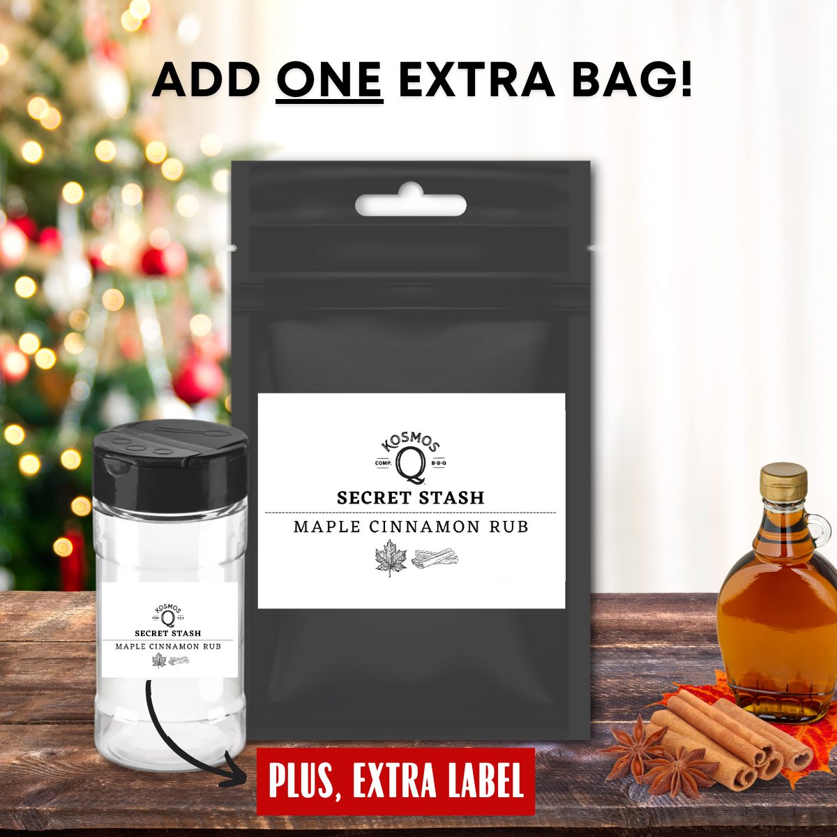 Kosmo&#39;s Q Barbecue Rubs The Kosmos Q Lab Maple Cinnamon Rub - DOUBLE YOUR ORDER!