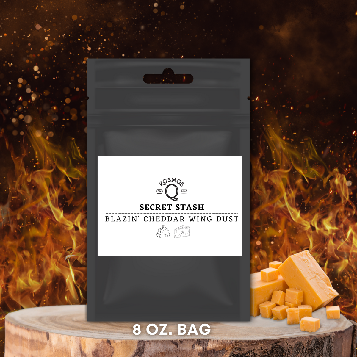 Kosmo's Q Barbecue Rubs The Kosmos Q Lab Secret Stash: Blazin' Cheddar Wing Dust
