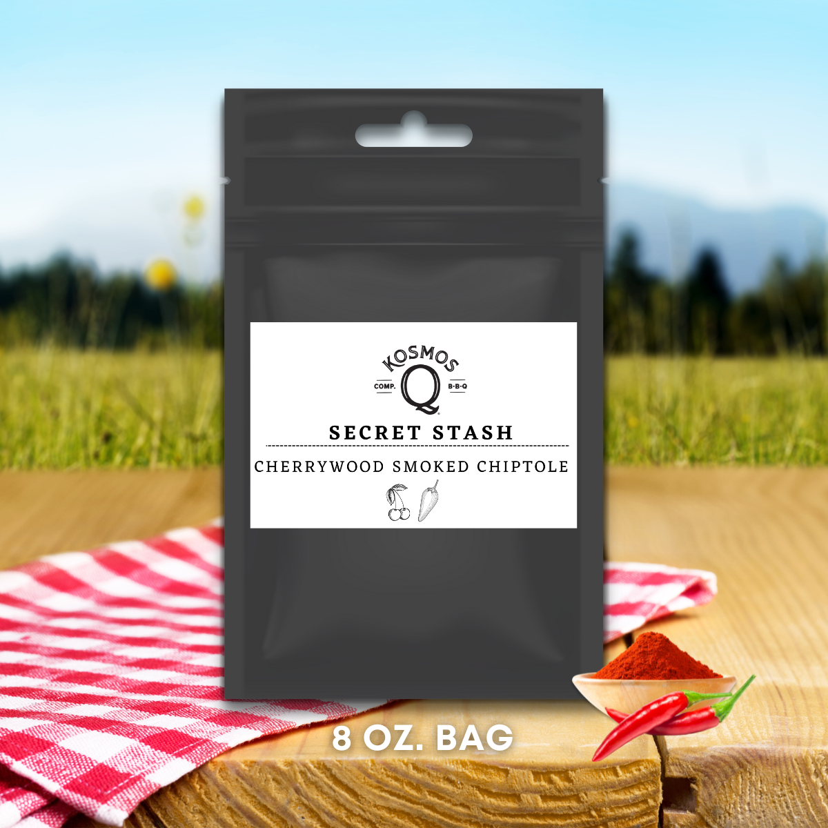 Kosmo's Q Barbecue Rubs The Kosmos Q Lab Secret Stash: Cherrywood Smoked Chipotle Rub