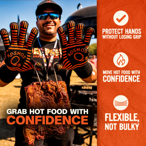 Kosmo's Q BBQ Accessories Heat-Resistant Grill Gloves